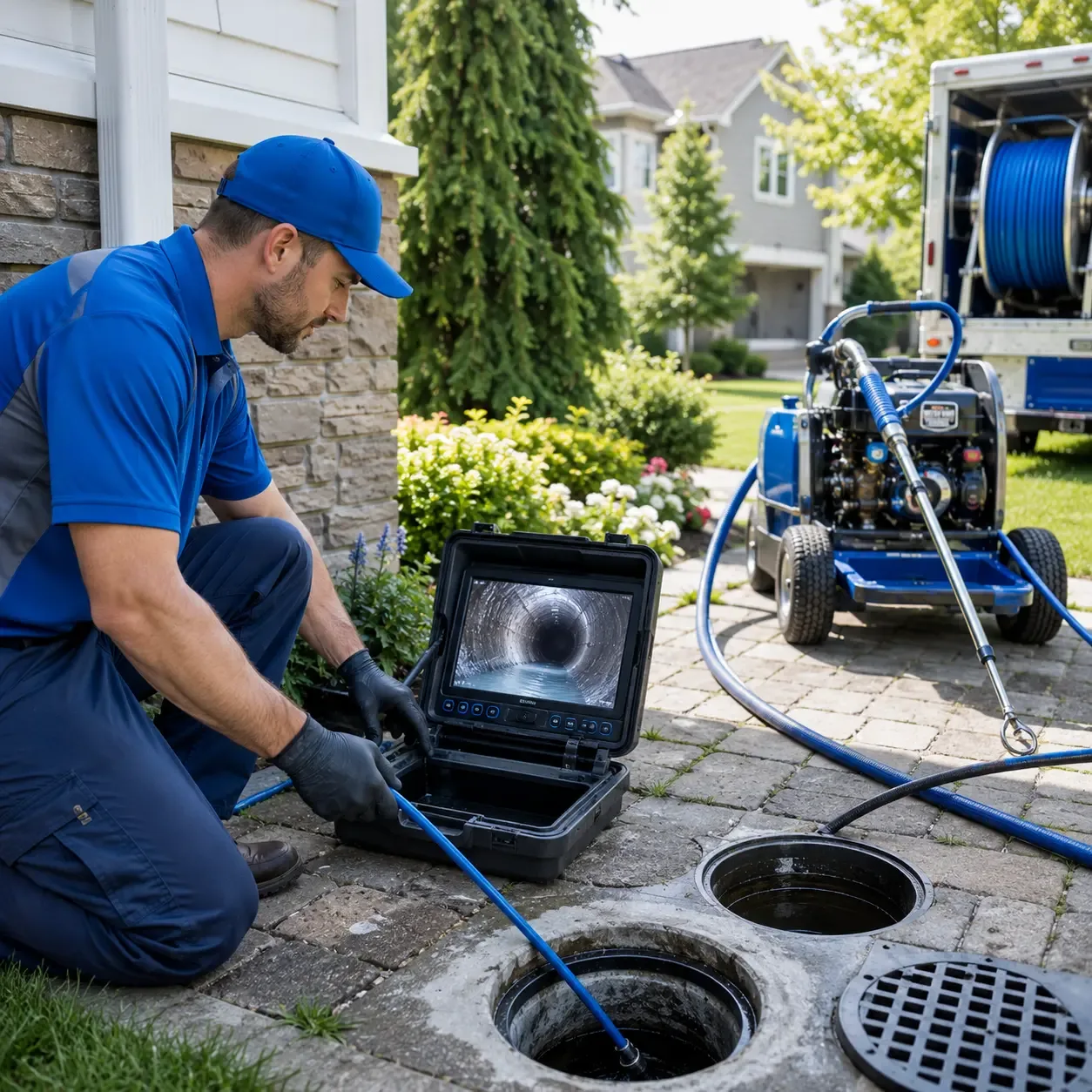 Outdoor drain cleaning professionals serving Leavenworth, IN