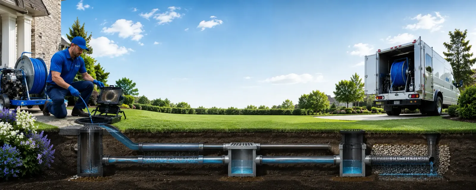 Outdoor drain cleaning information for Leavenworth, IN